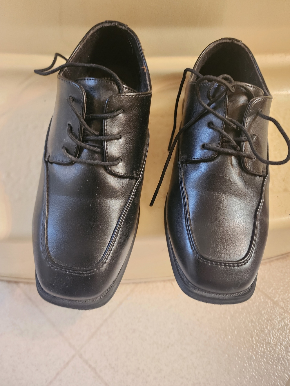 Sonoma Black Boys' Lace-Up Dress Shoes